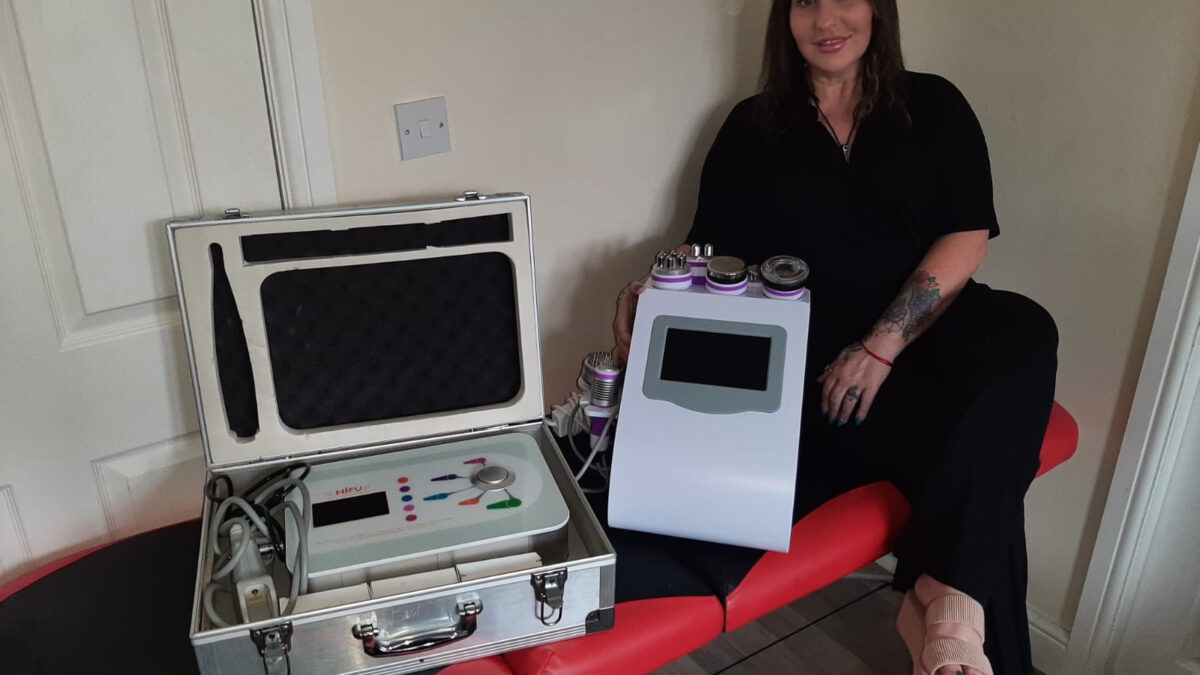 Teresa Kavanagh with non surgical equipment