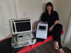 Teresa Kavanagh with non surgical equipment