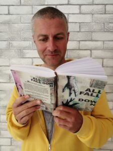 Jay Fortune with his new novel All Fall Down