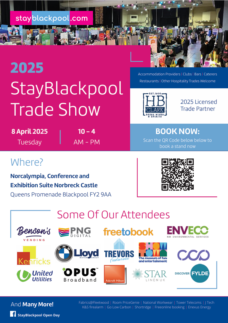 A flyer promoting the StayBlackpool Roadshow