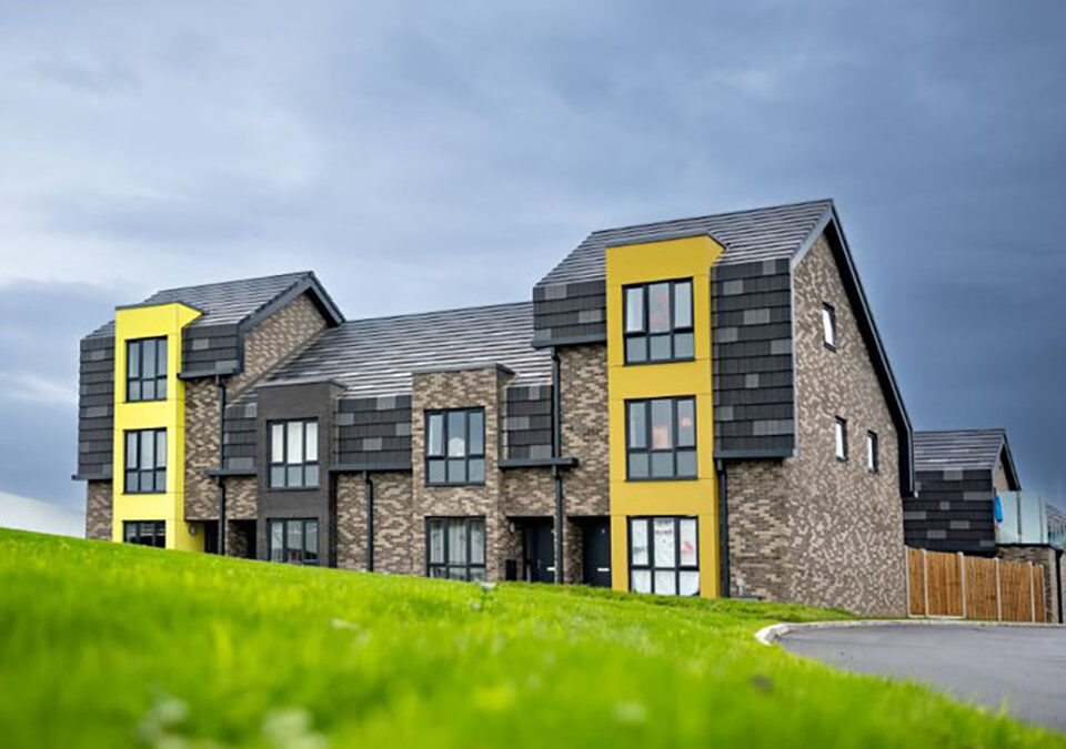 Buildings at Troutbeck Crescent near Blackpool Tesco