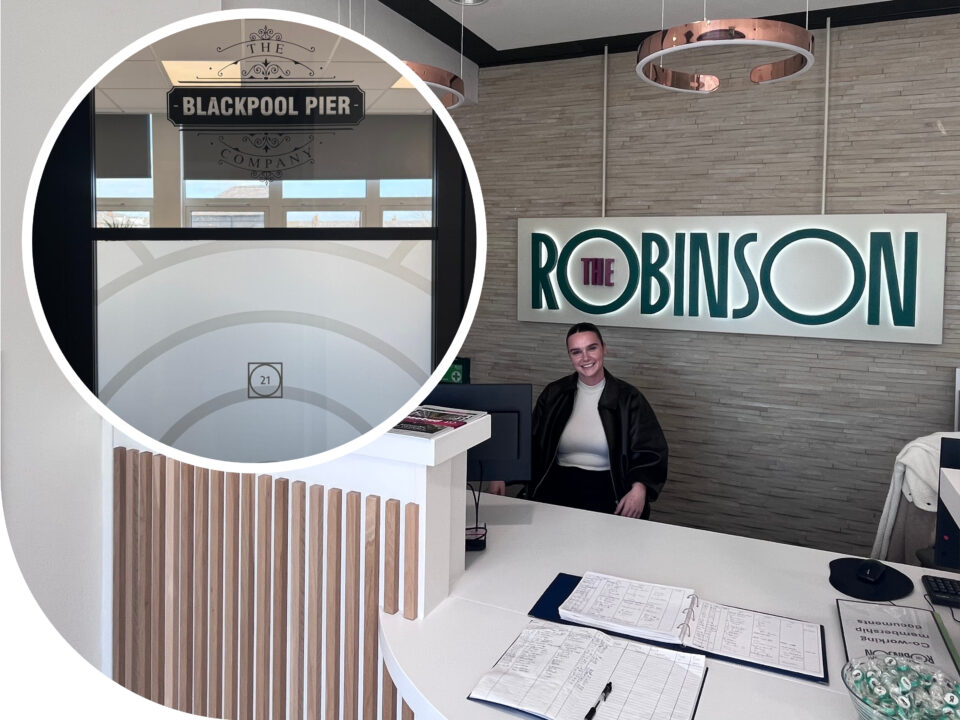 Blackpool Pier company sat in reception